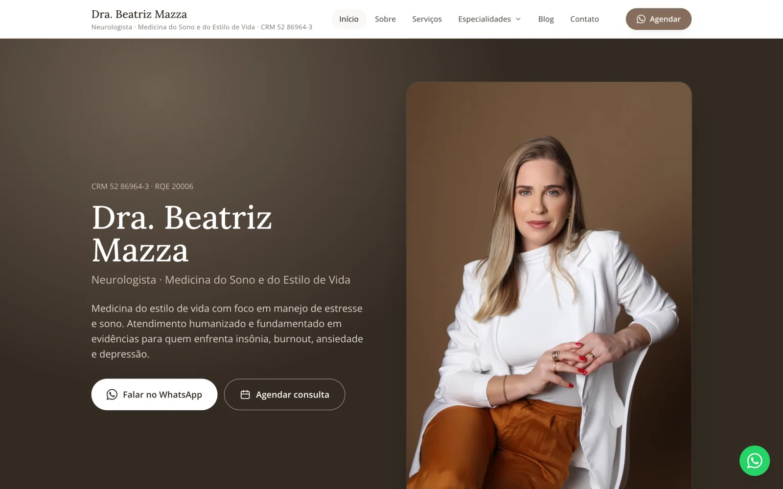 Dra. Beatriz Mazza - Institutional Website