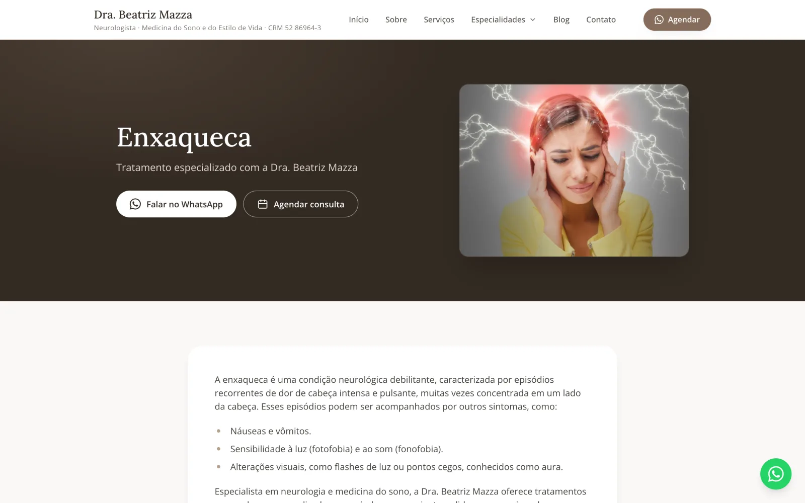 Dra. Beatriz Mazza - Institutional Website screen 4