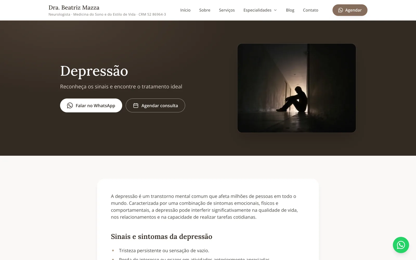 Dra. Beatriz Mazza - Institutional Website screen 5