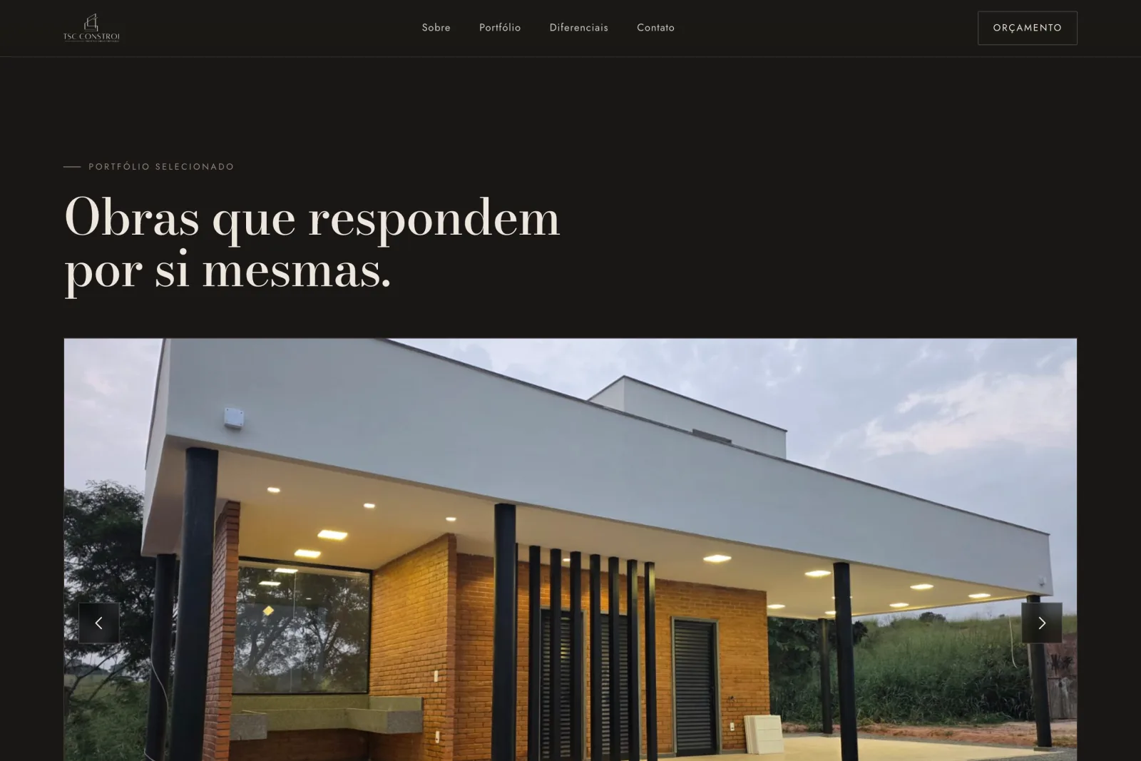 TSC Constrói - Construction Company Website screen 2