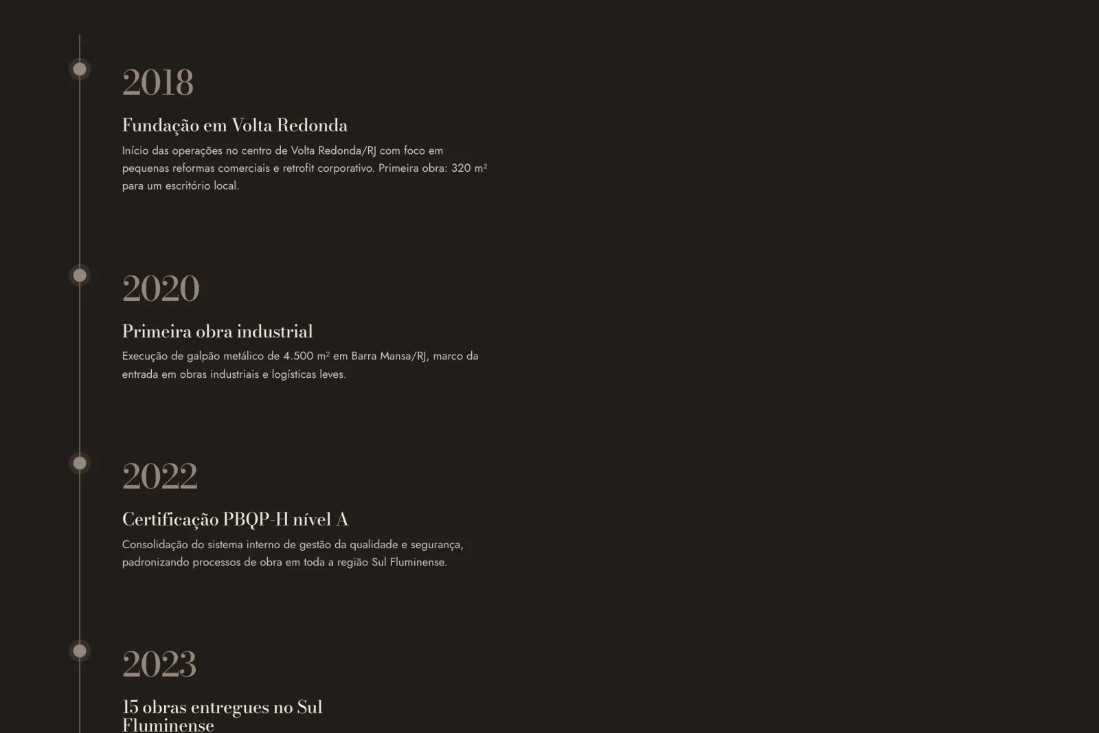 TSC Constrói - Construction Company Website screen 3