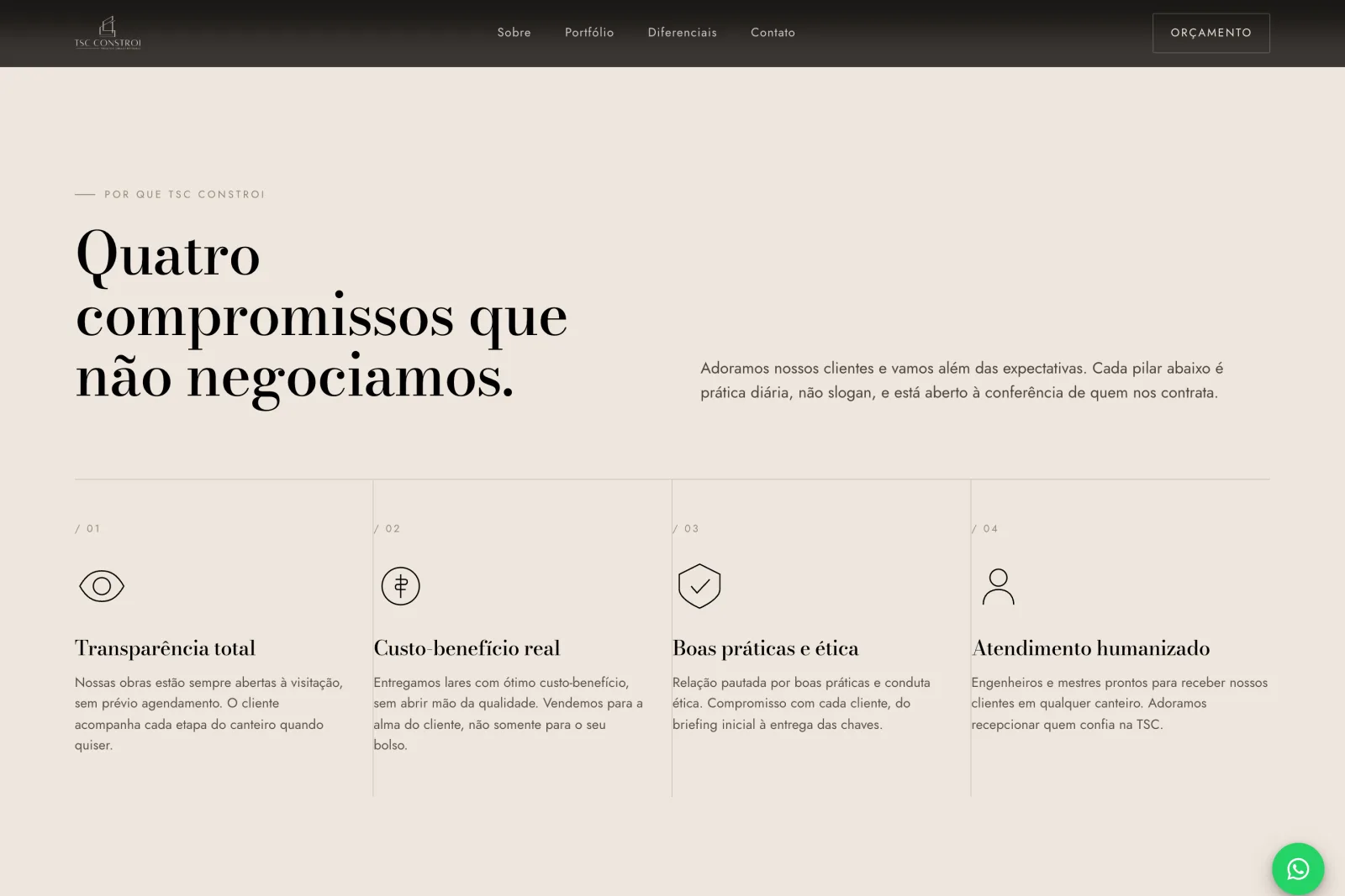TSC Constrói - Construction Company Website screen 4